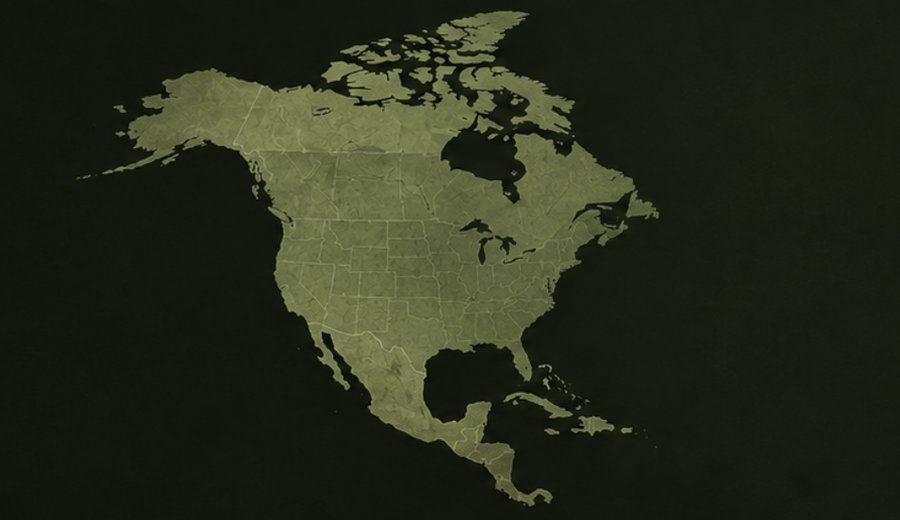 Map of North America